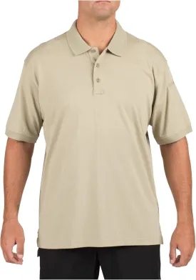 5.11 Tactical Men's Jersey Knit Short Sleeve Shirt, Wrinkle-Resistant Cotton, Pen Pocket, Style 71182