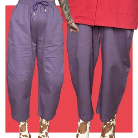 Barrel Pants - Muted Purple