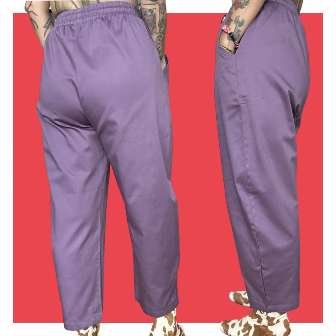 Barrel Pants - Muted Purple