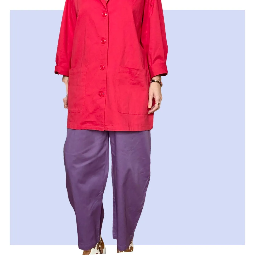 Barrel Pants - Muted Purple