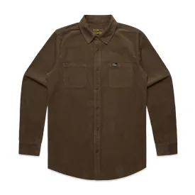 BLUETILE "LOVE BLUETILE" CORDUROY BUTTON UP WALNUT