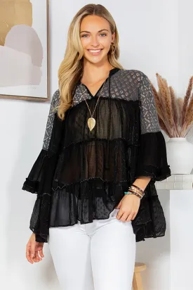 Boho Chic Jhabla Top