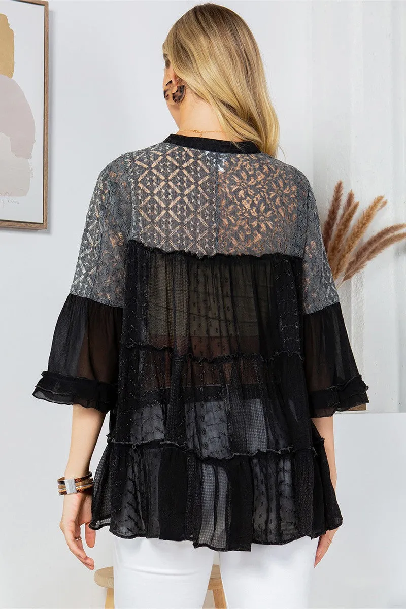Boho Chic Jhabla Top