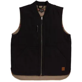 BRIXTON ABRAHAM REV VEST - BLACK
