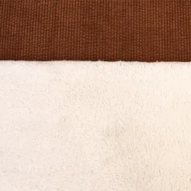 Corduroy Faux Fur Back - Caramel