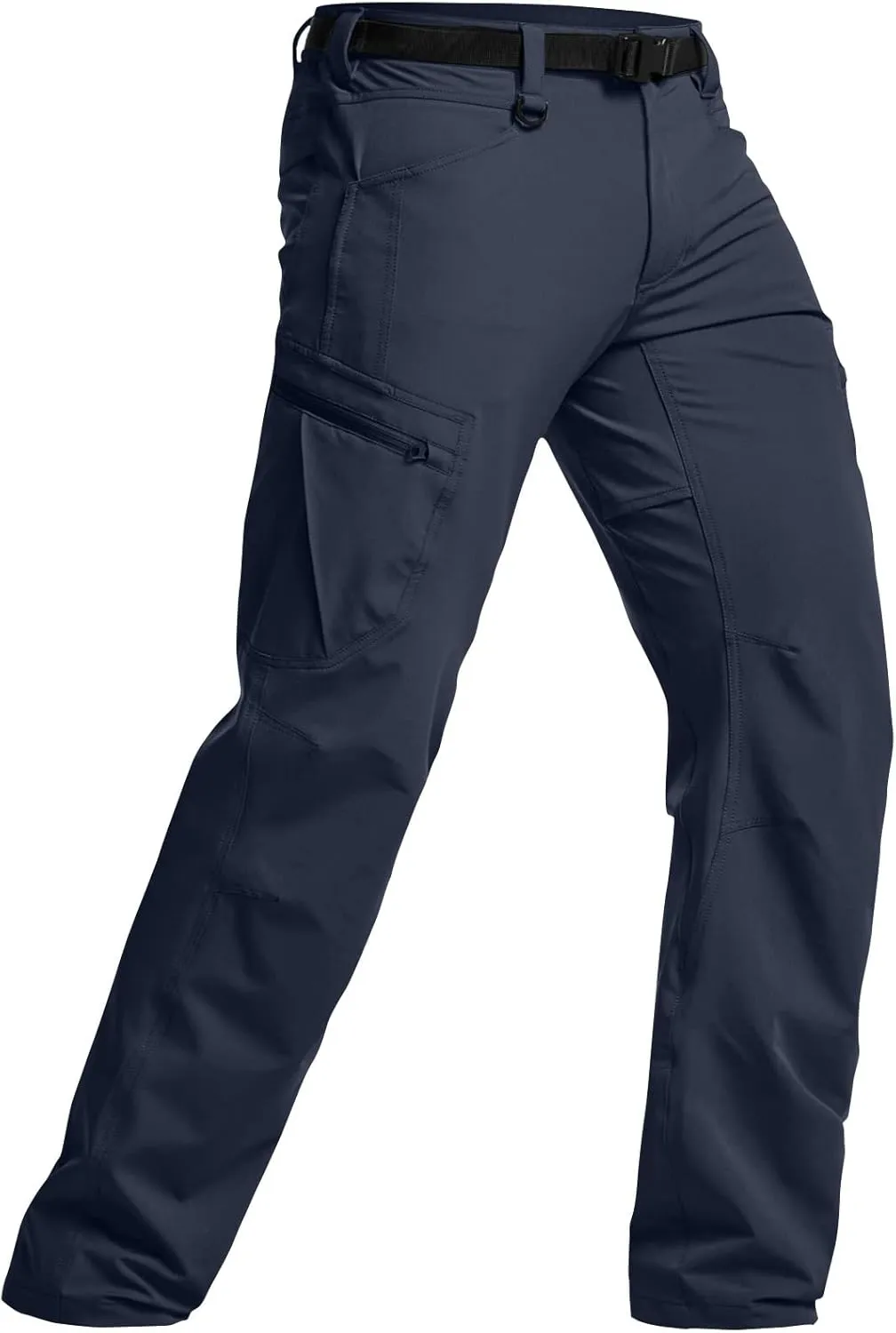 CQR Men's Quick Dry Tactical Pants, Water Resistant Outdoor Pants, Lightweight Stretch Cargo Work Hiking Pants
