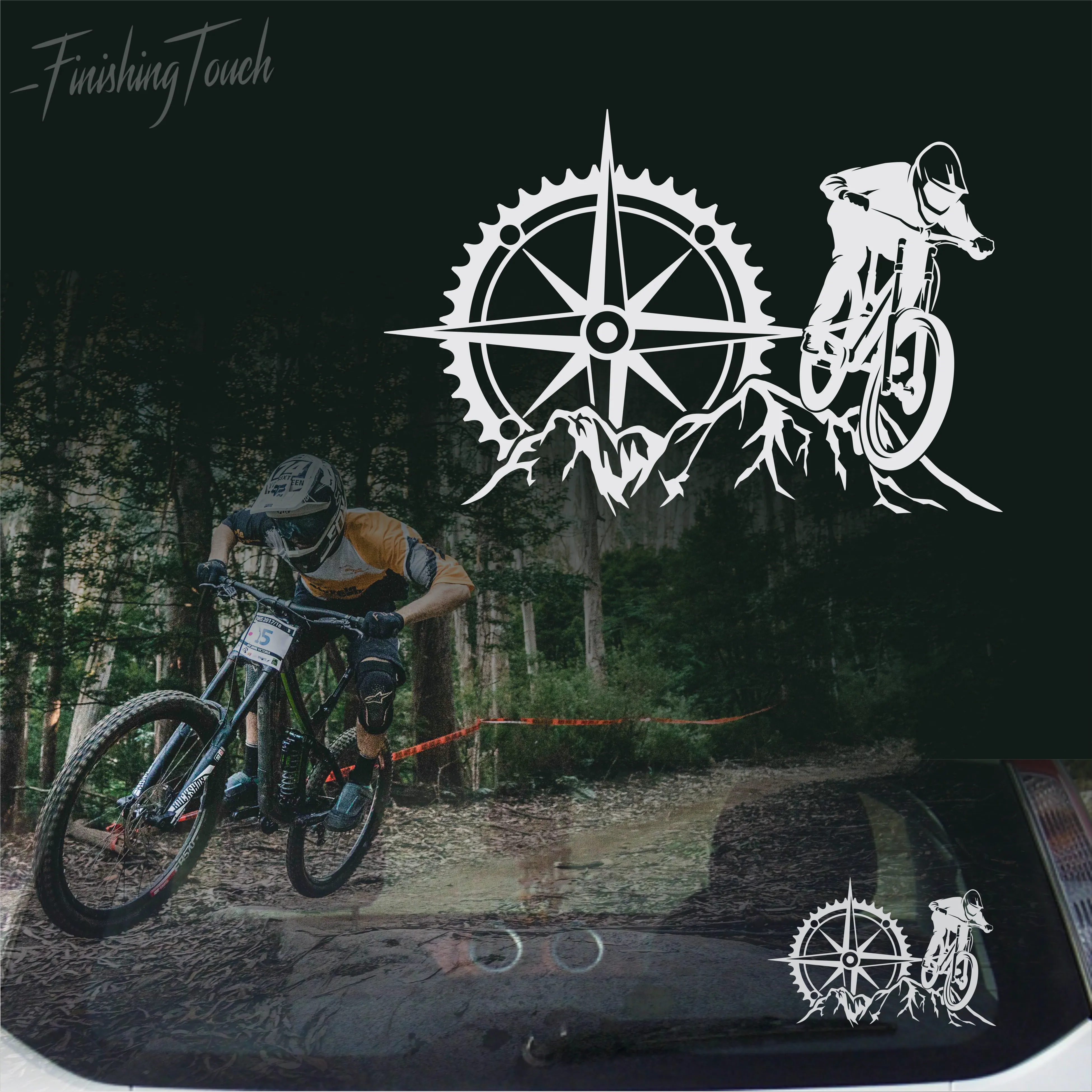 Down Hill Mountain Bike Sprocket Compass