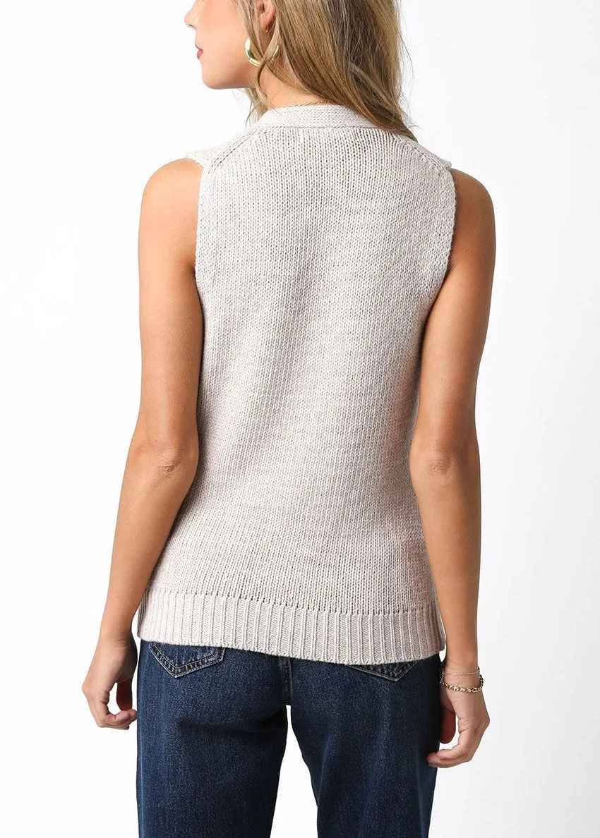 Gracie Button Down Sweater Vest