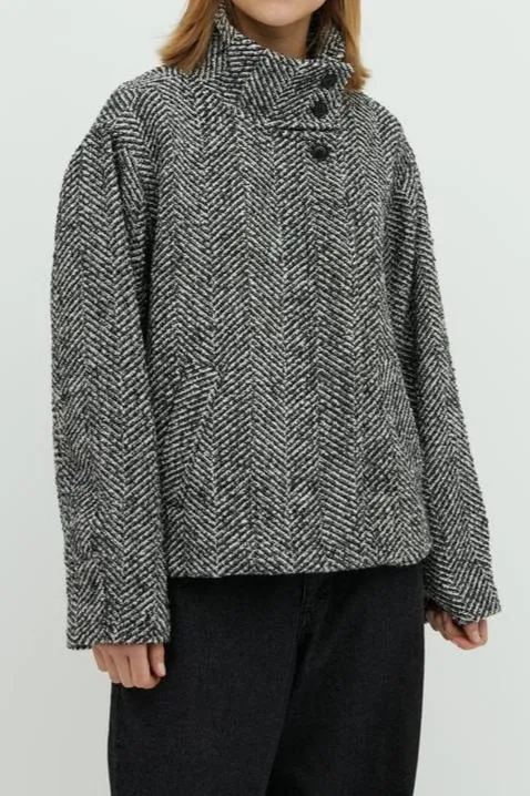 HERRA MAKAIA-M JACKET | GREY HERRINGBONE