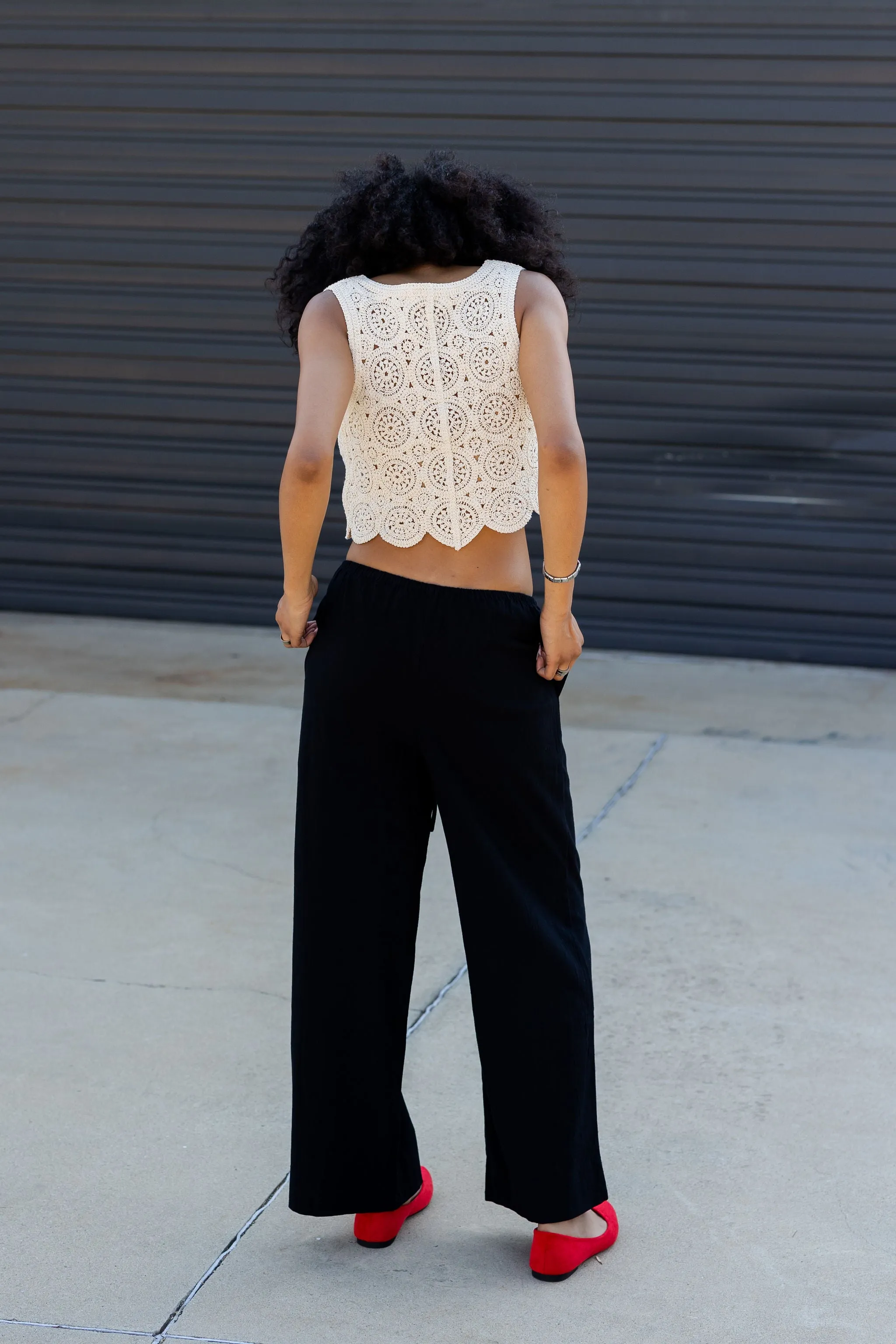 Linen Drawstring Pants