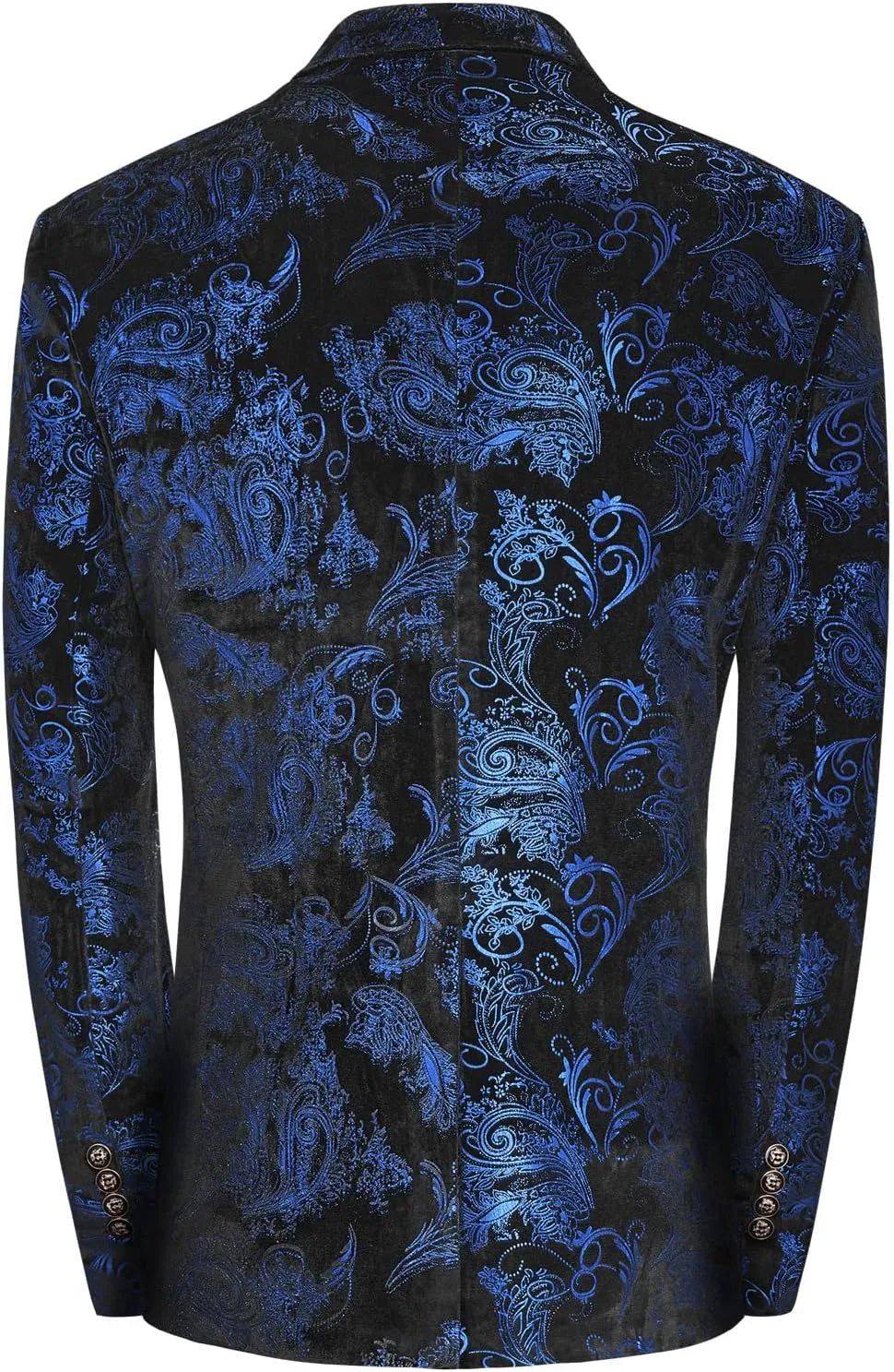 MAGE MALE Men's Dress Party Floral Suit Jacket Notched Lapel Slim Fit Two Button Stylish Blazer