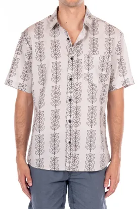 Poplin Short Sleeve Shirt - Grey