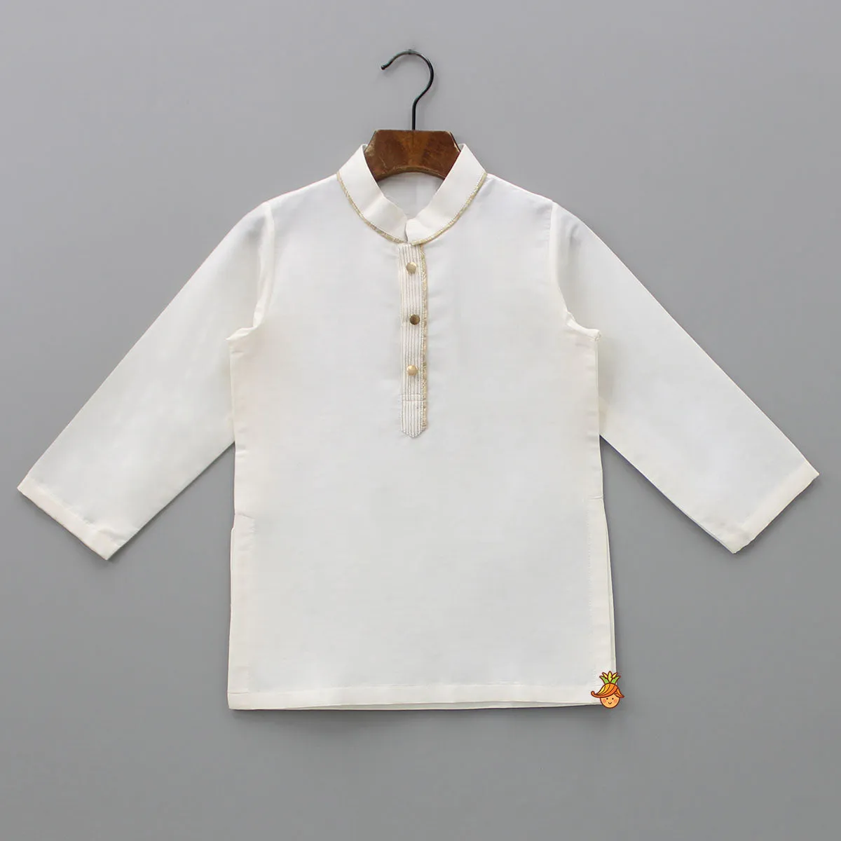 Pre Order: Kurta With Pocket Square Stylish Jacket And Lace Detailed Dhoti