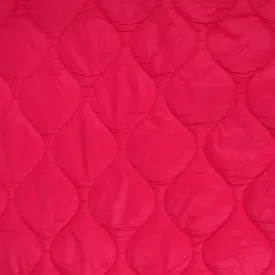 Quilted Coating - Hot Pink