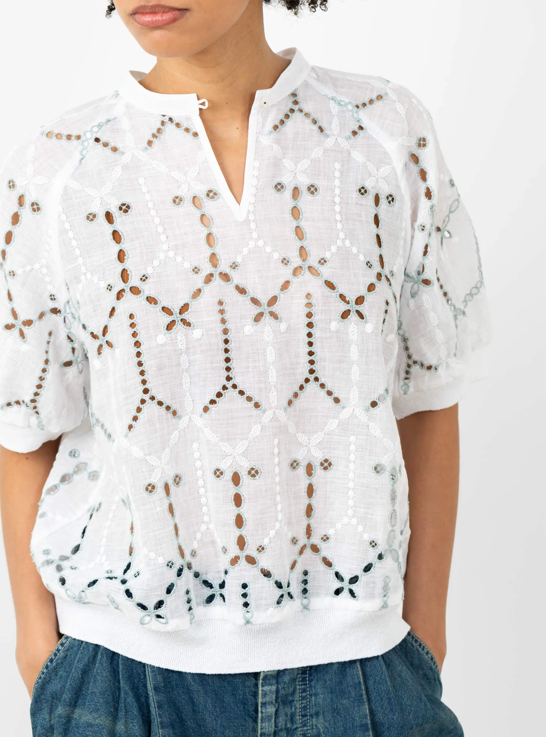 Sound Drop Blouse White