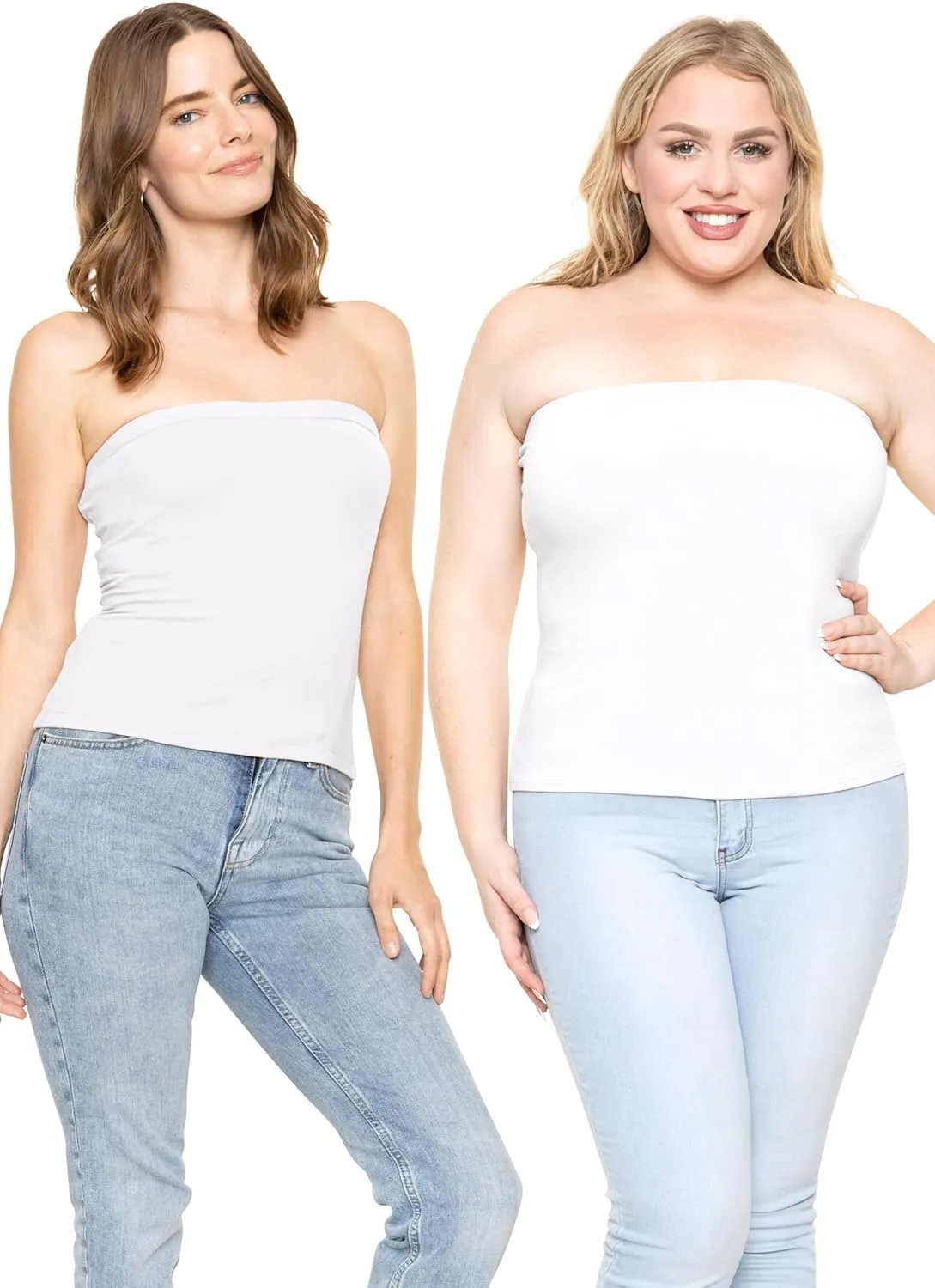 STRETCH IS COMFORT Women's & Plus Mid and Long Length Tube Top | X Small - 5X