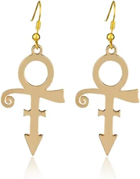 Stylish Personalized Cartoon Earrings - Note Symbols Rock Band Music Lovers Unique Gothic Fashion