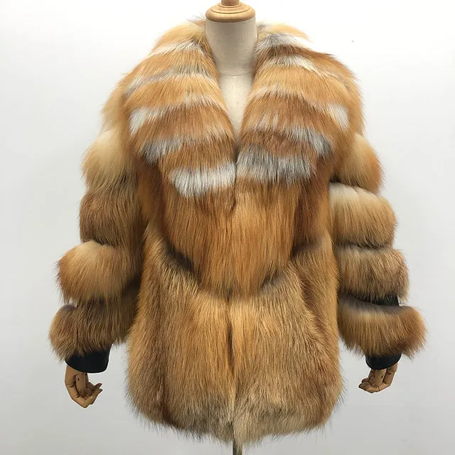 TEEK - Striped Type Fluff Jacket or Coat