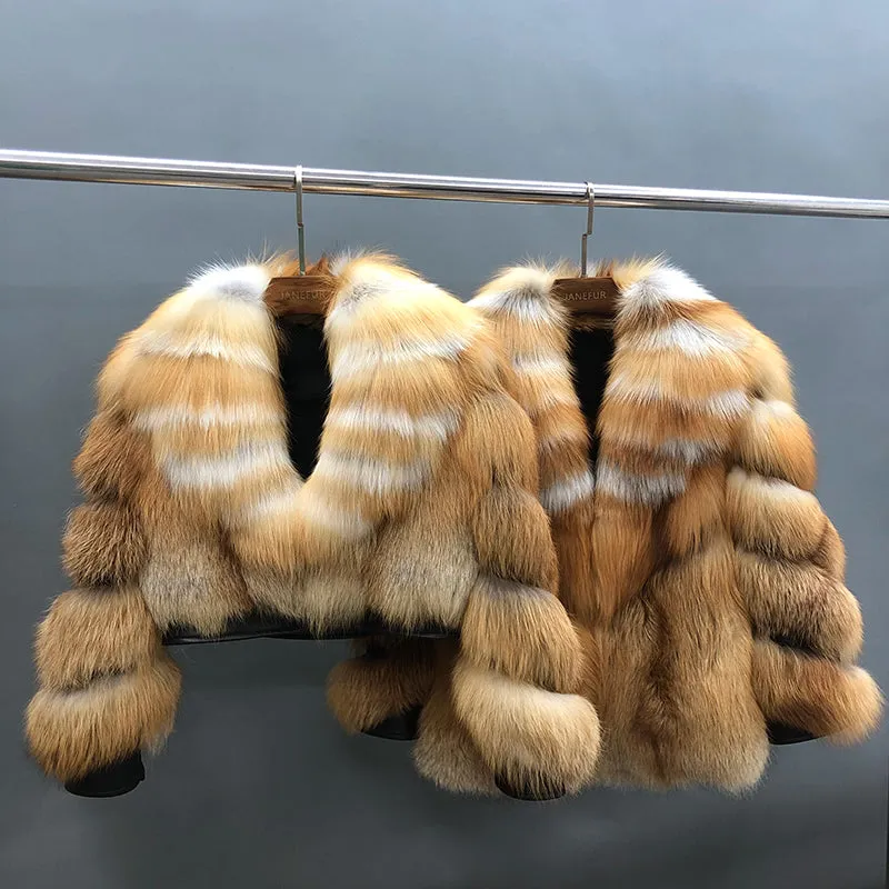 TEEK - Striped Type Fluff Jacket or Coat