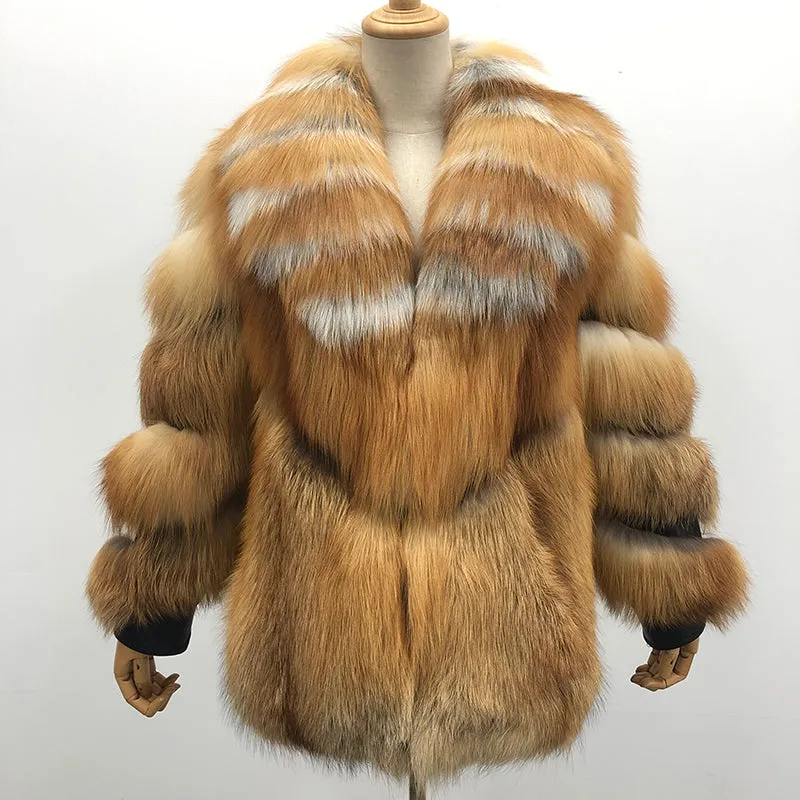 TEEK - Striped Type Fluff Jacket or Coat