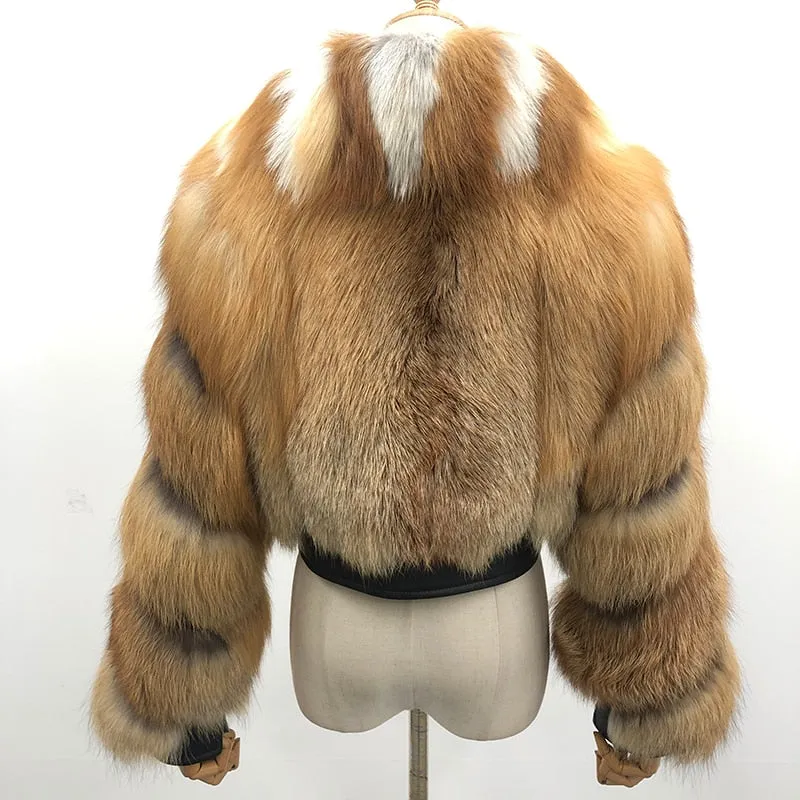 TEEK - Striped Type Fluff Jacket or Coat