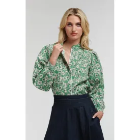 Top Penny Lane Shirt - Green Floral