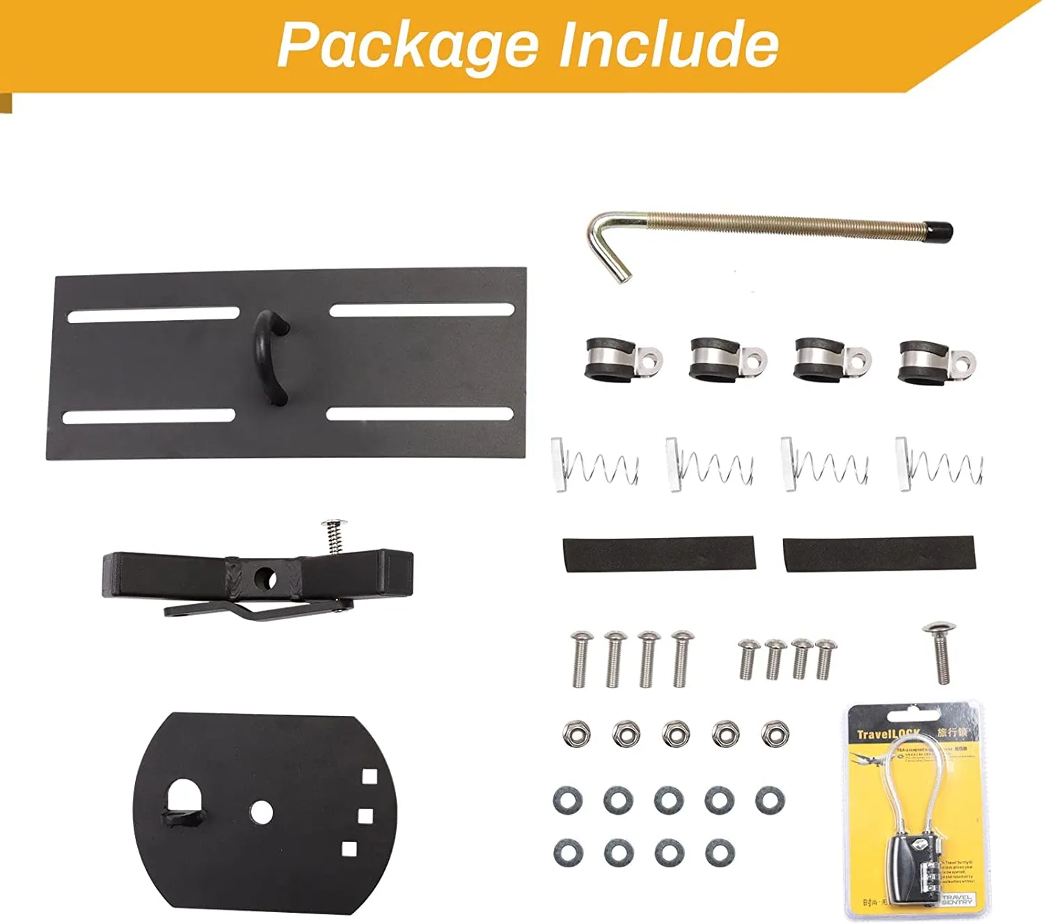 Universal Spare Tire Carrier for Roof Rack