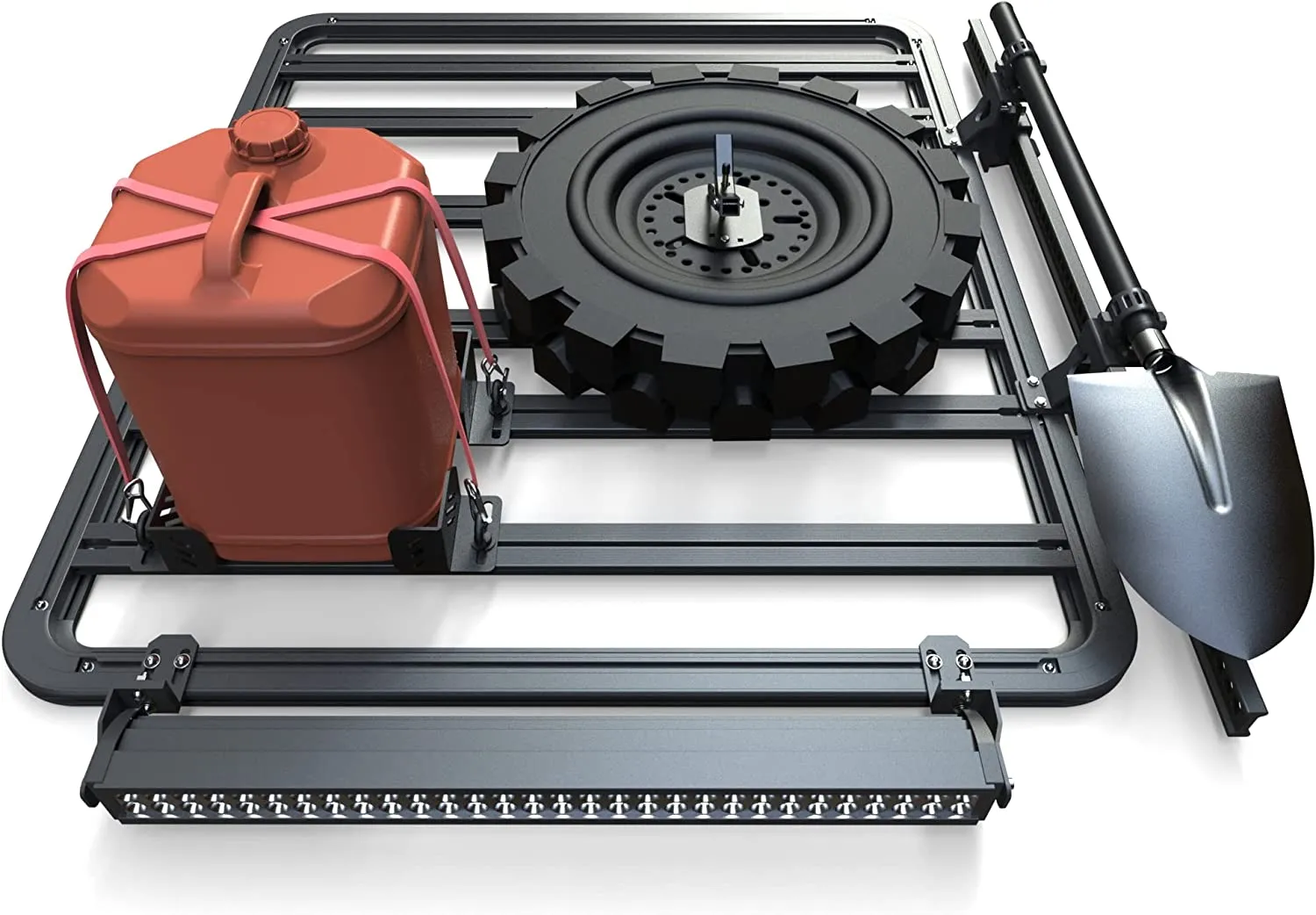 Universal Spare Tire Carrier for Roof Rack