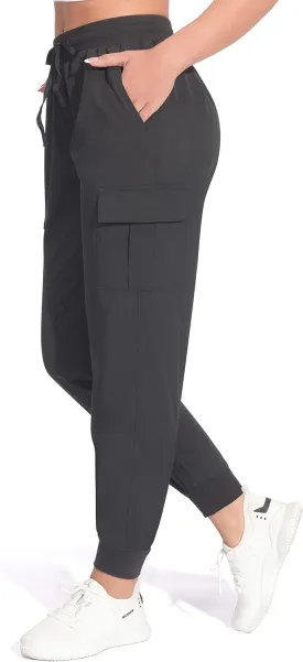 Women's Cargo Joggers Lightweight Hiking Pants Athletic Outdoor Travel Pants Workout Running Pants